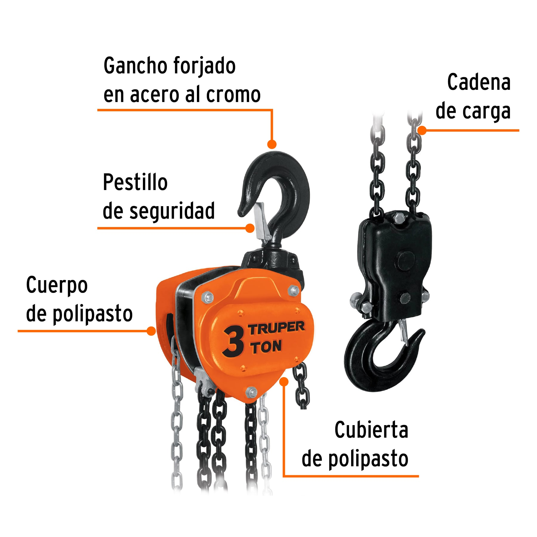 Polipasto de 3 ton