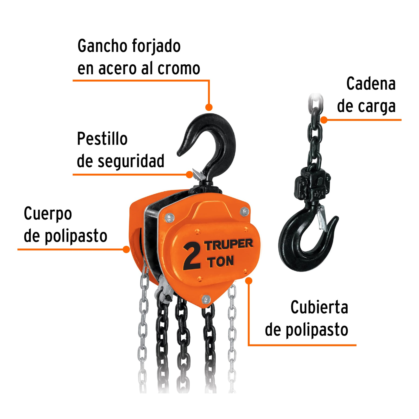 Polipasto de 2 ton