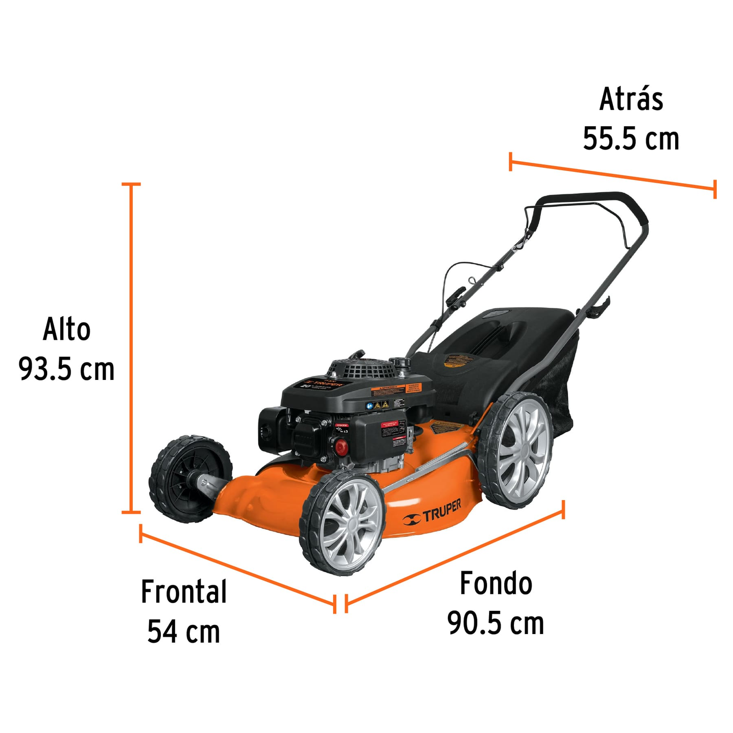 Podadoras con motor a gasolina, 5HP, de 20"