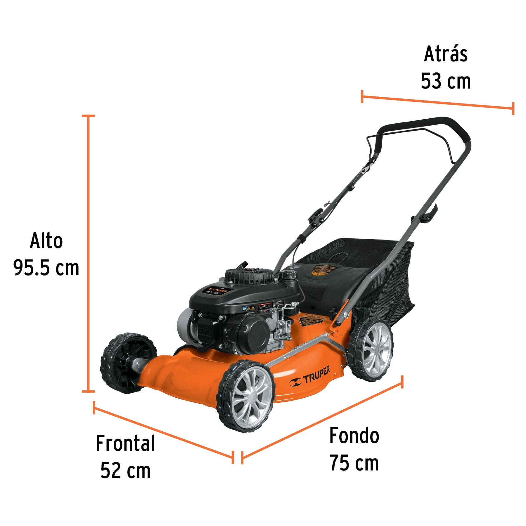 Podadoras con motor a gasolina, 4HP, de 18"