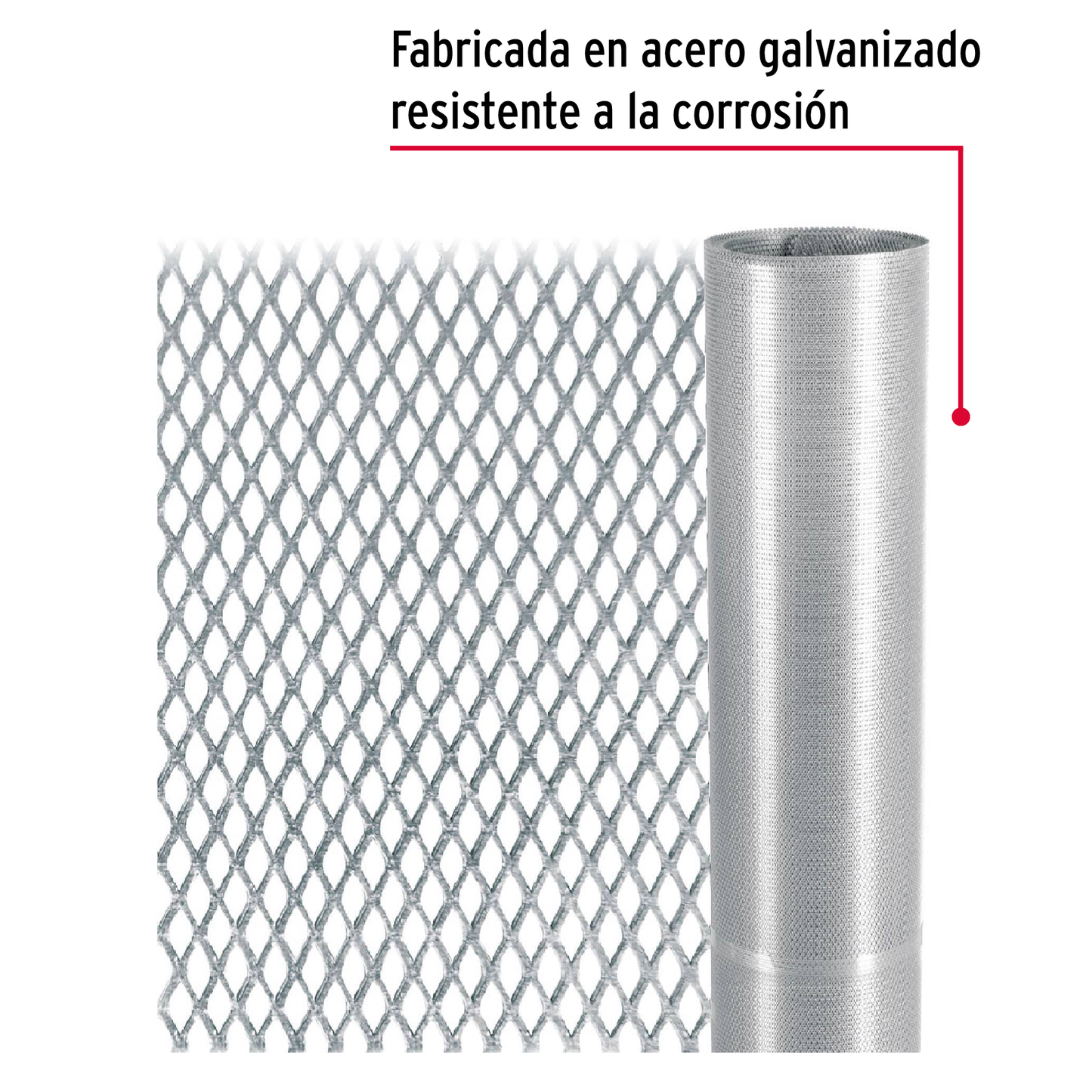 Malla mosquitera galvanizada, 0.9 mX11 m