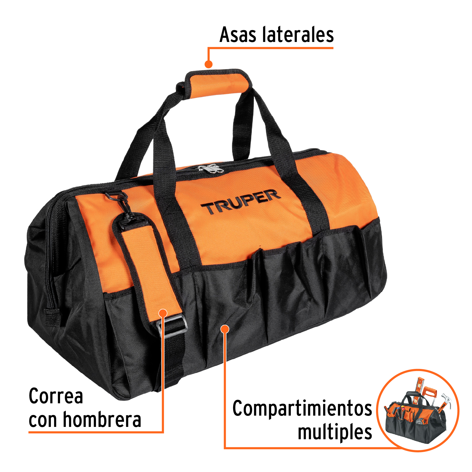 Maleta flexible portaherramienta de 24"