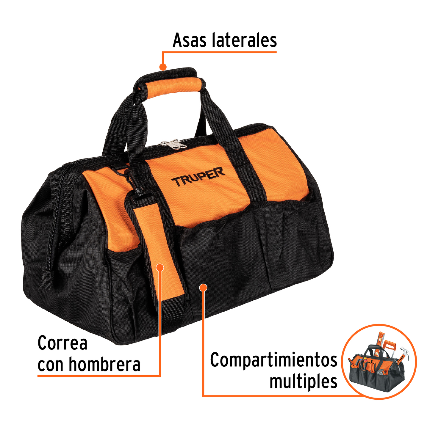 Maleta flexible portaherramienta de 18"