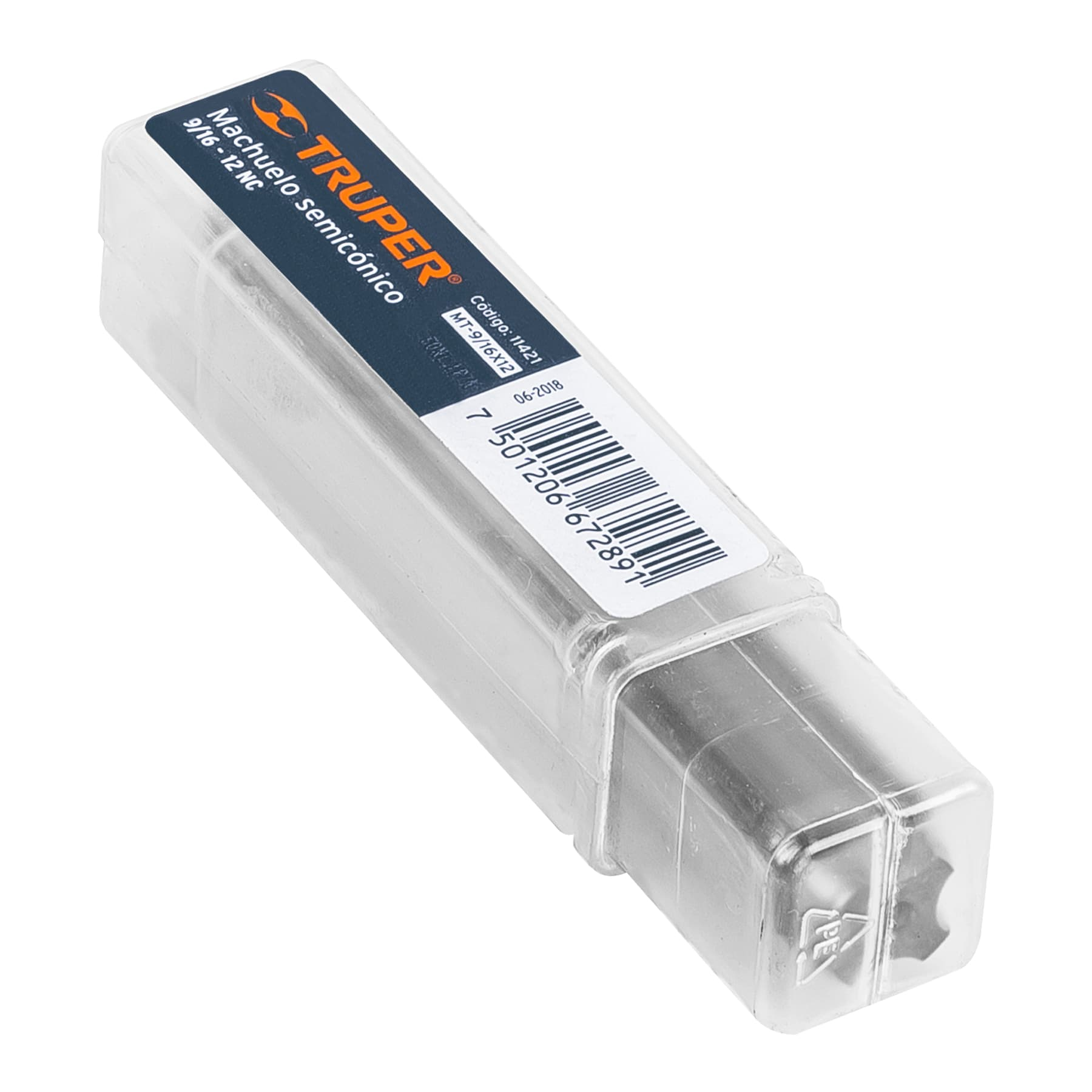 Machuelo semicónico 9/16" x 12 nc, estuche individual