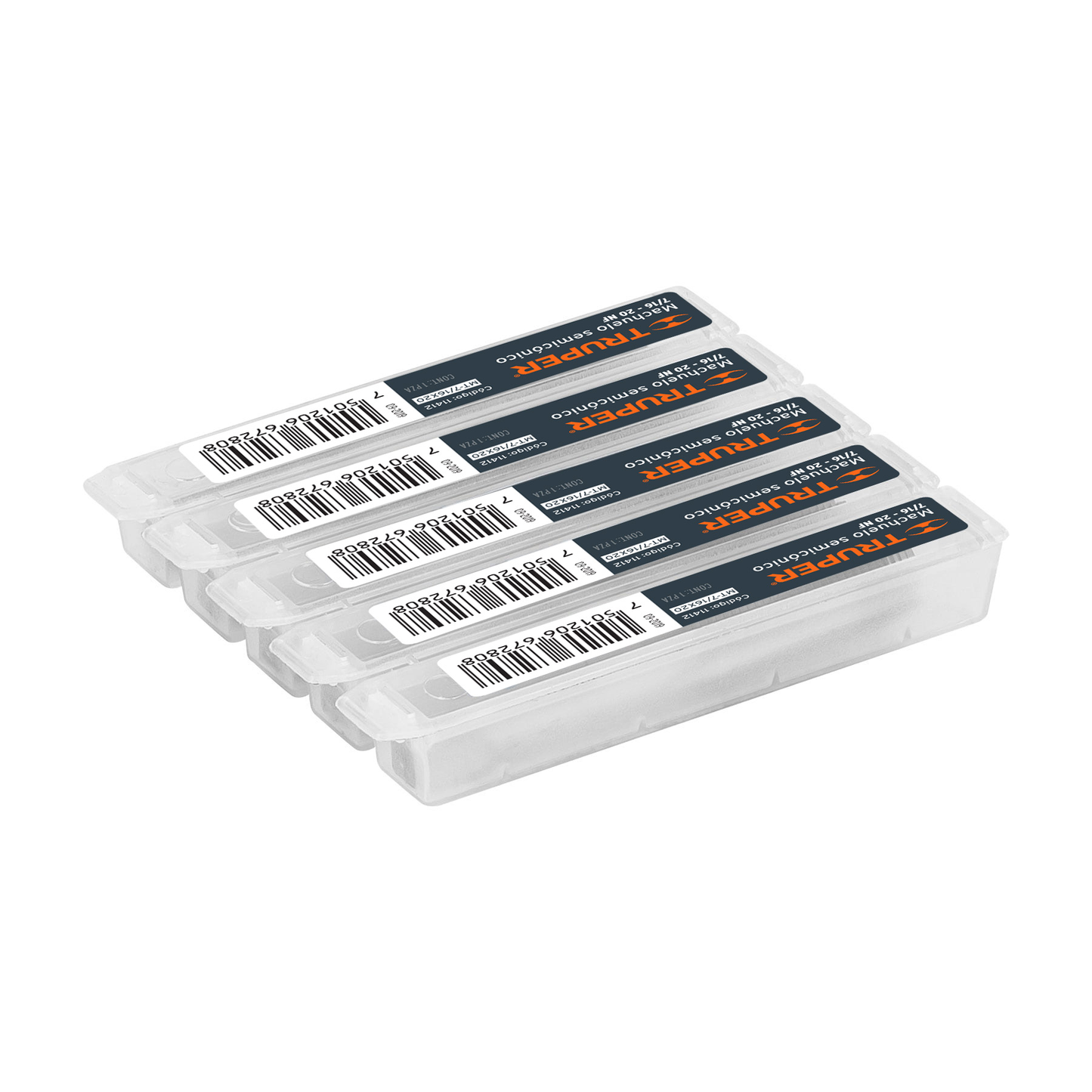 Machuelo semicónico 7/16" x 20 , cuerda fina