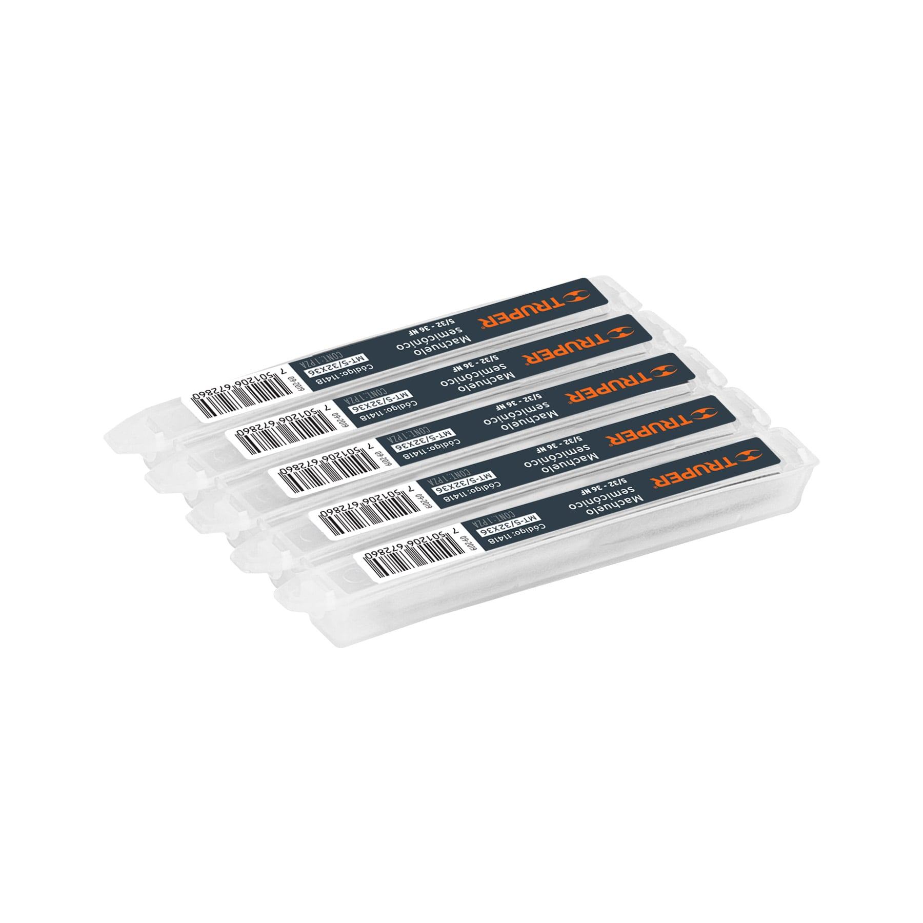 Machuelo semicónico 5/32" x 36 , cuerda fina