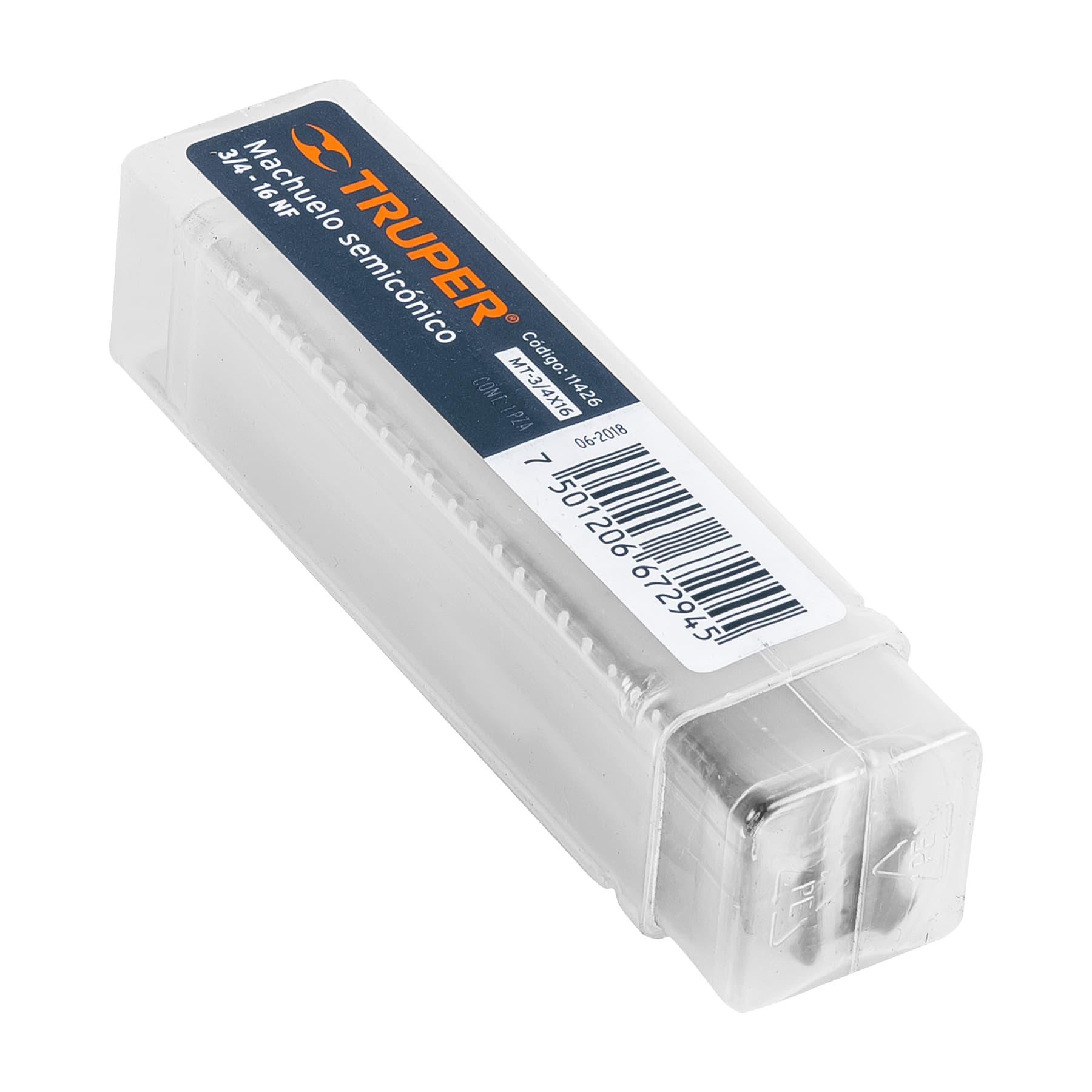 Machuelo semicónico 3/4" x 16 nf, estuche individual