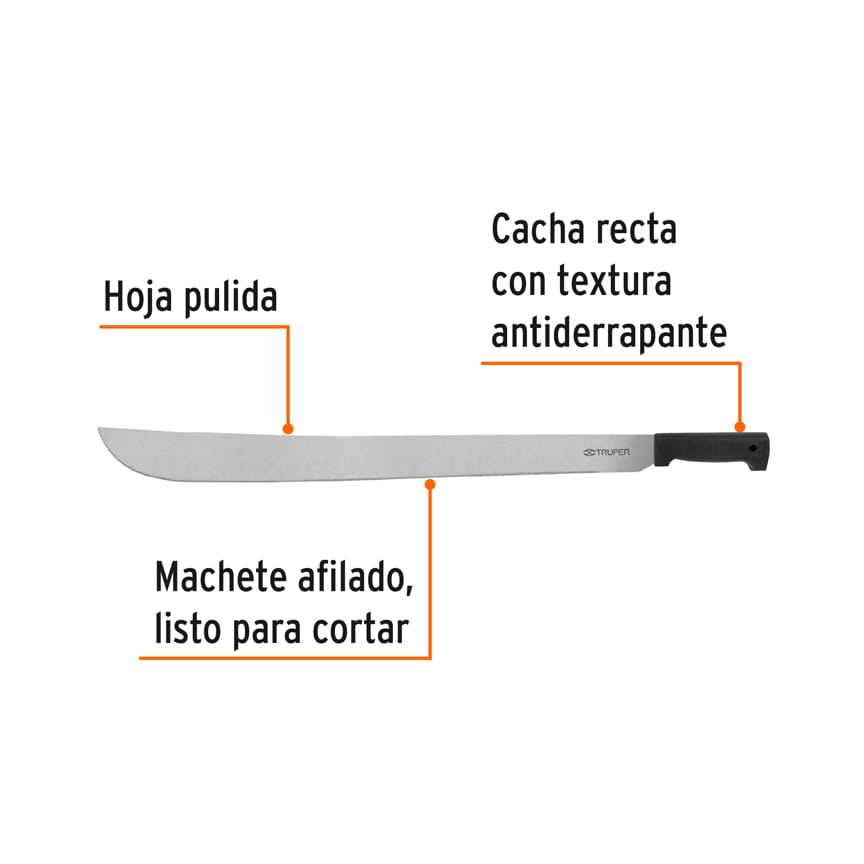 Machete estándar 26" cacha negra