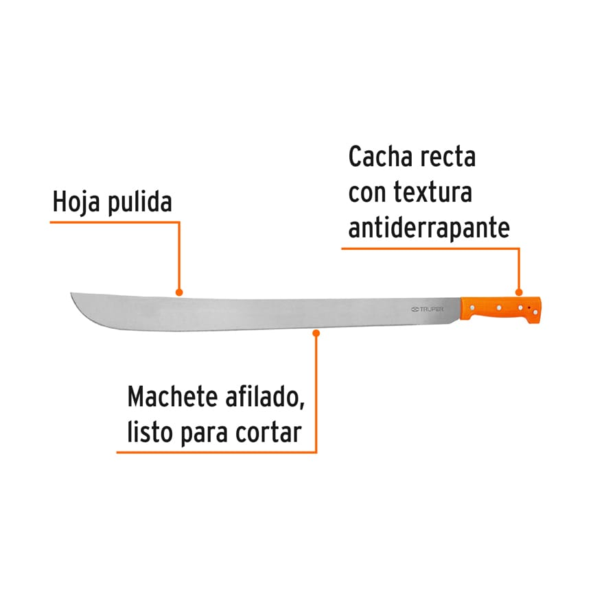 Machete estándar 26" cacha naranja SUSTITUYE 15869