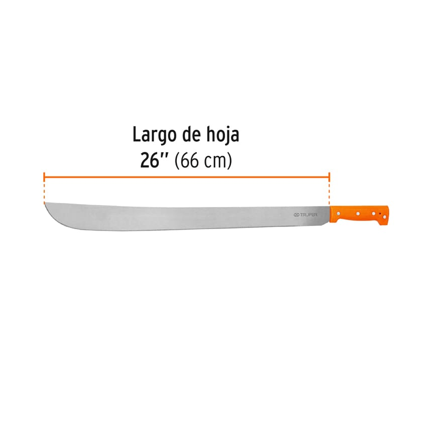 Machete estándar 26" cacha naranja SUSTITUYE 15869