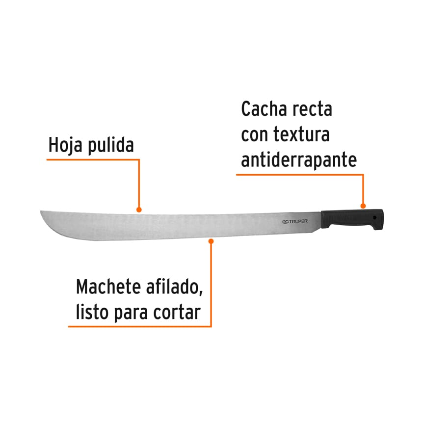 Machete estándar 24" cacha negra