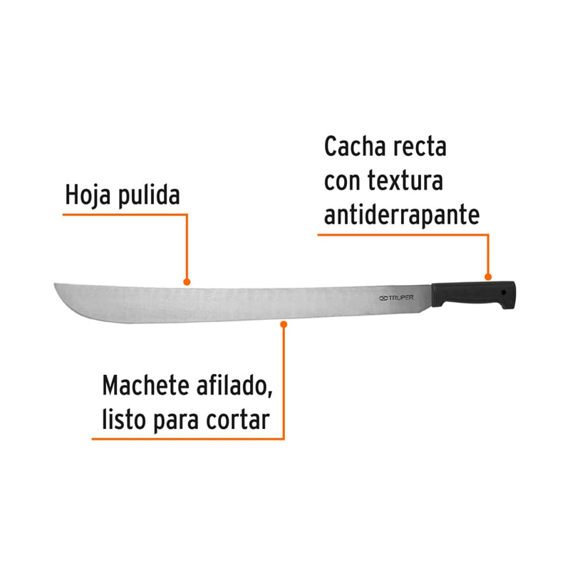 Machete estándar 24" cacha negra