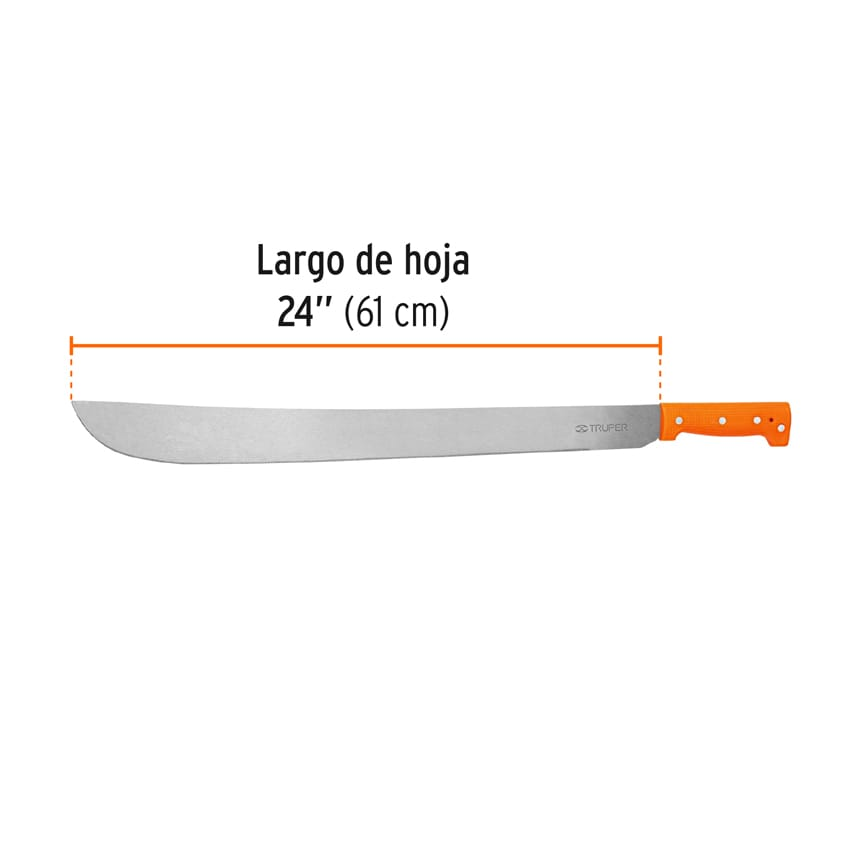 Machete estándar 24" cacha naranja