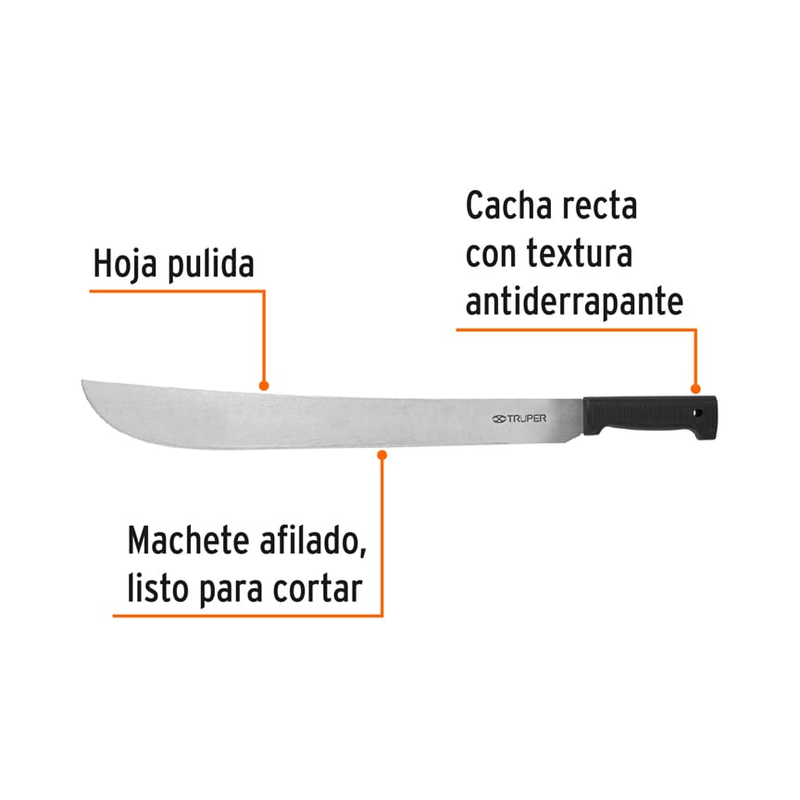 Machete estándar 22" cacha negra