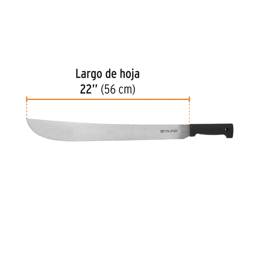 Machete estándar 22" cacha negra