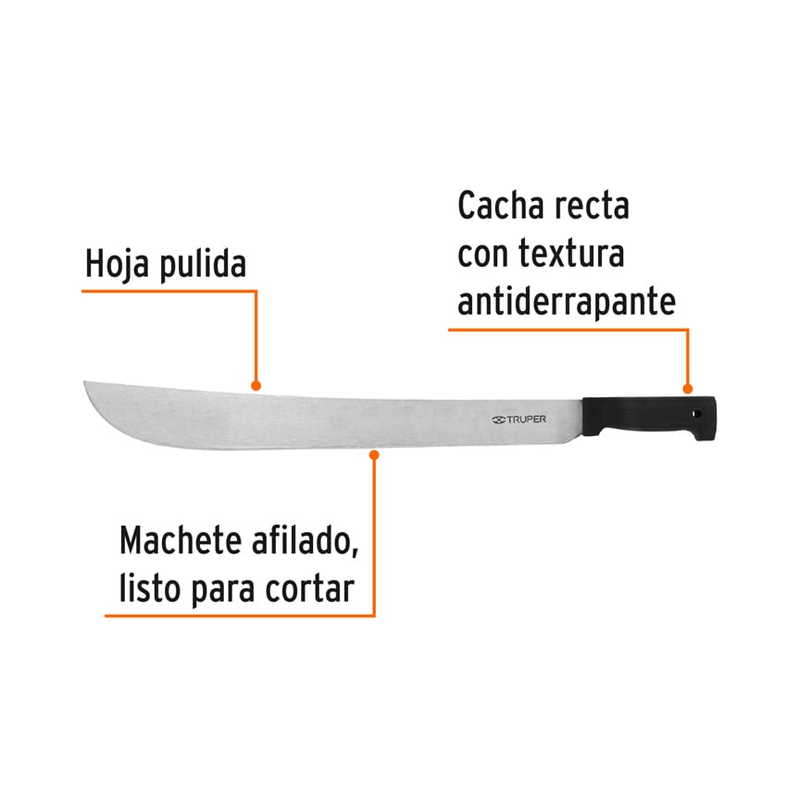 Machete estándar 20" cacha negra