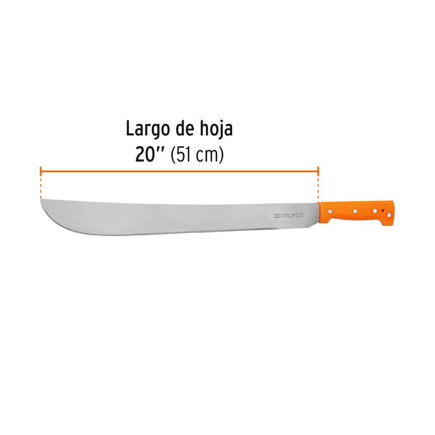 Machete estándar 20" cacha naranja
