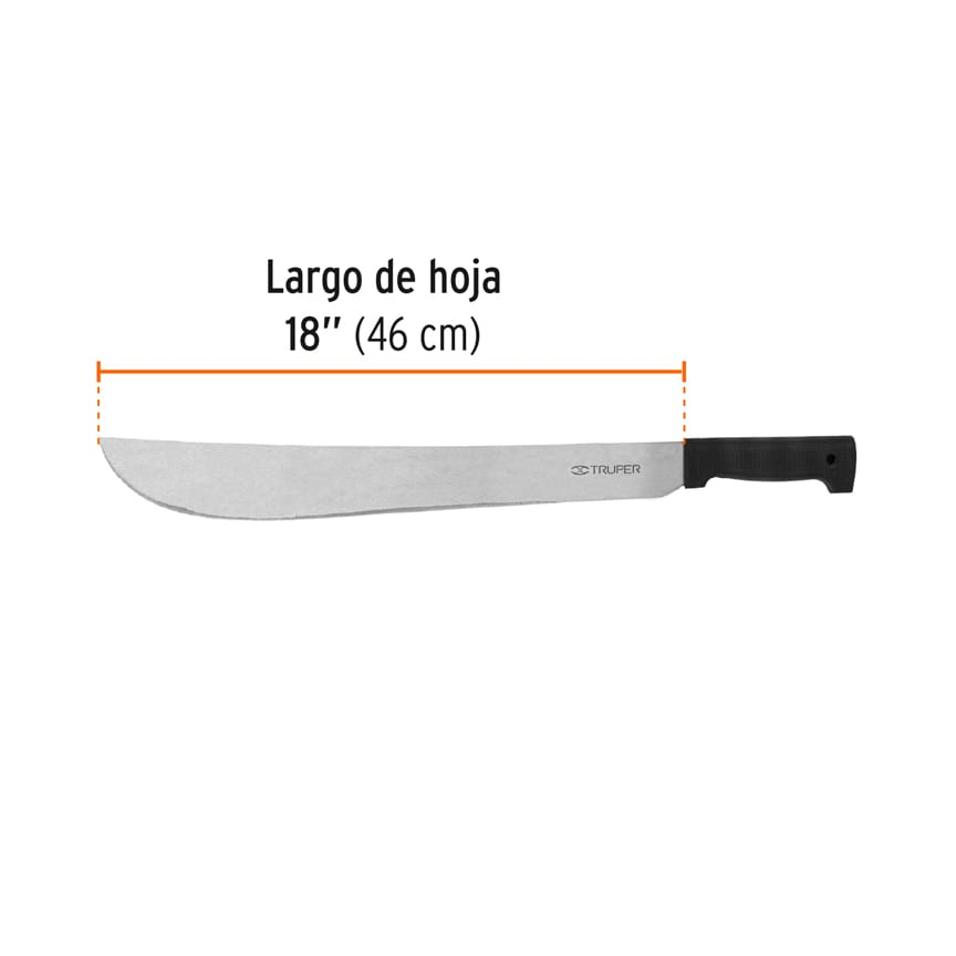 Machete estándar 18" cacha negra