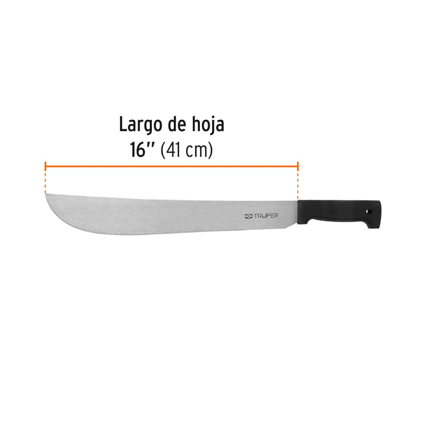 Machete estándar 16" cacha negra