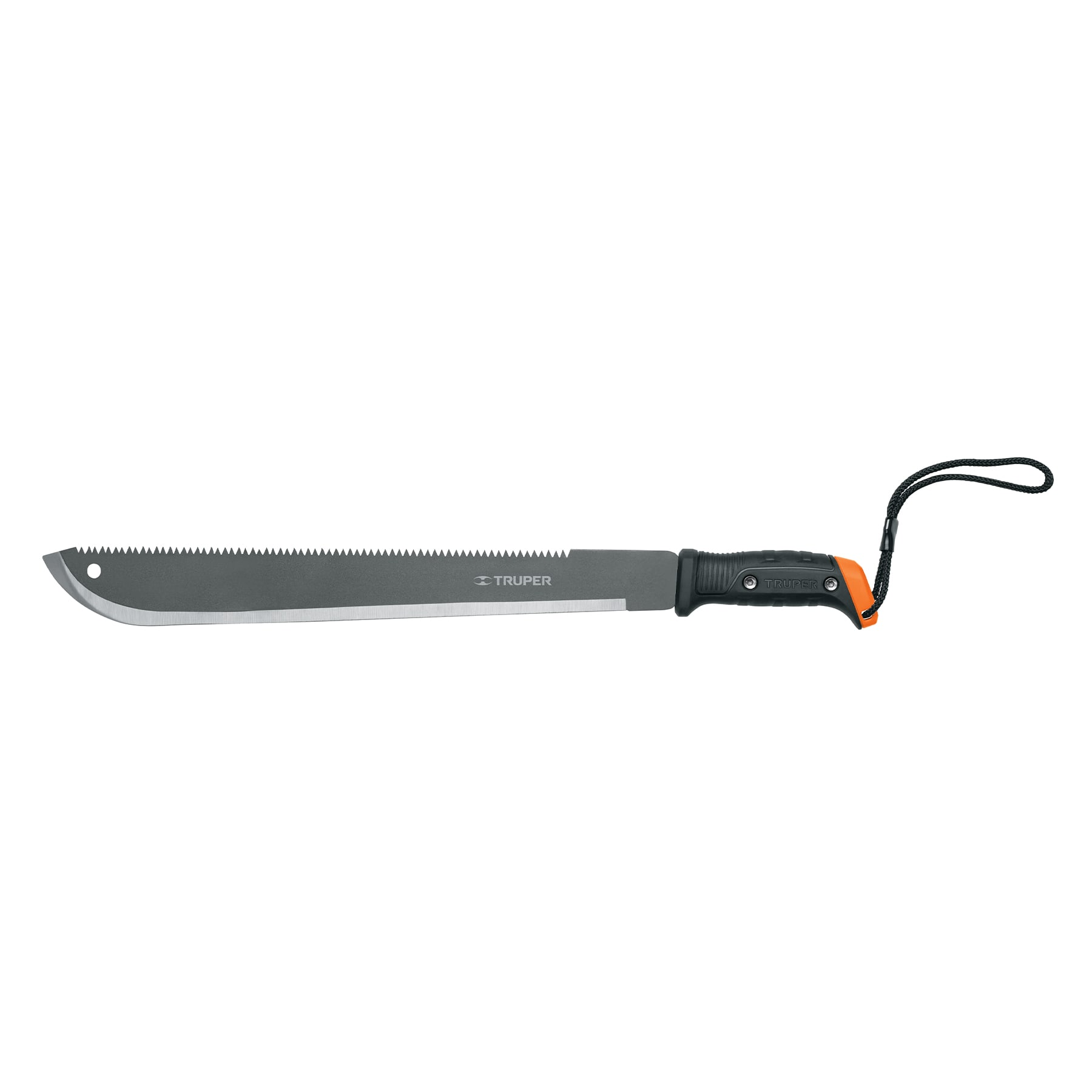 Machete doble filo, 18", en blister