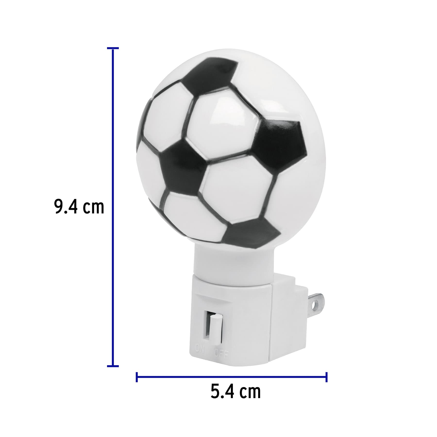 Luz de noche, balón soccer