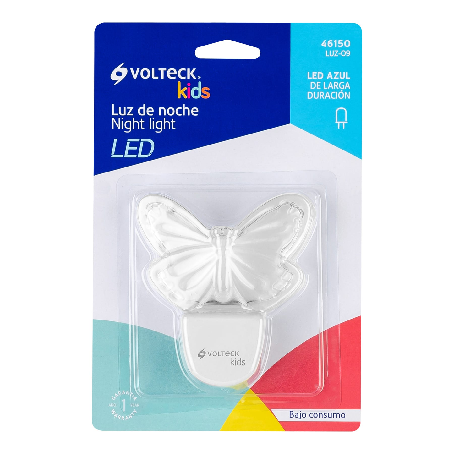 Luz de noche de LED, mariposa