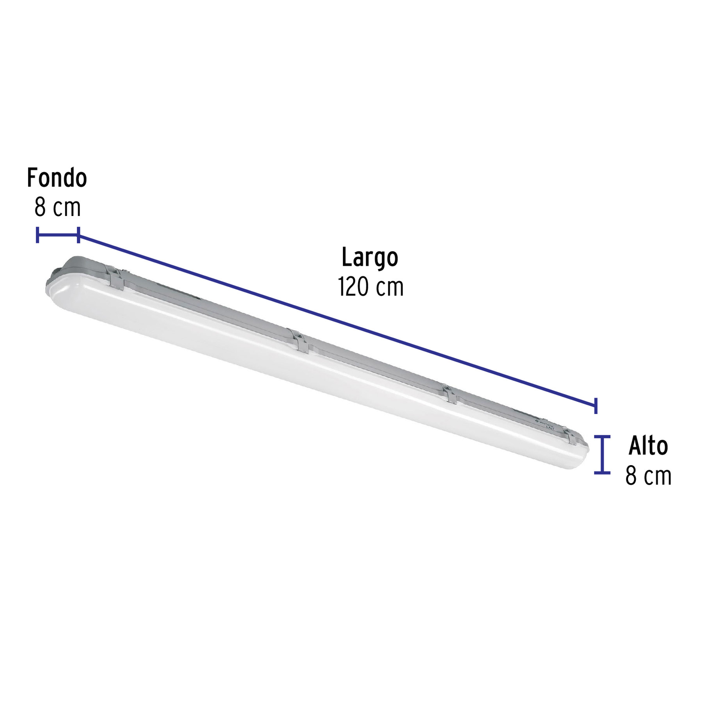 Luminario sobreponer, 2X18W, T8, de LED