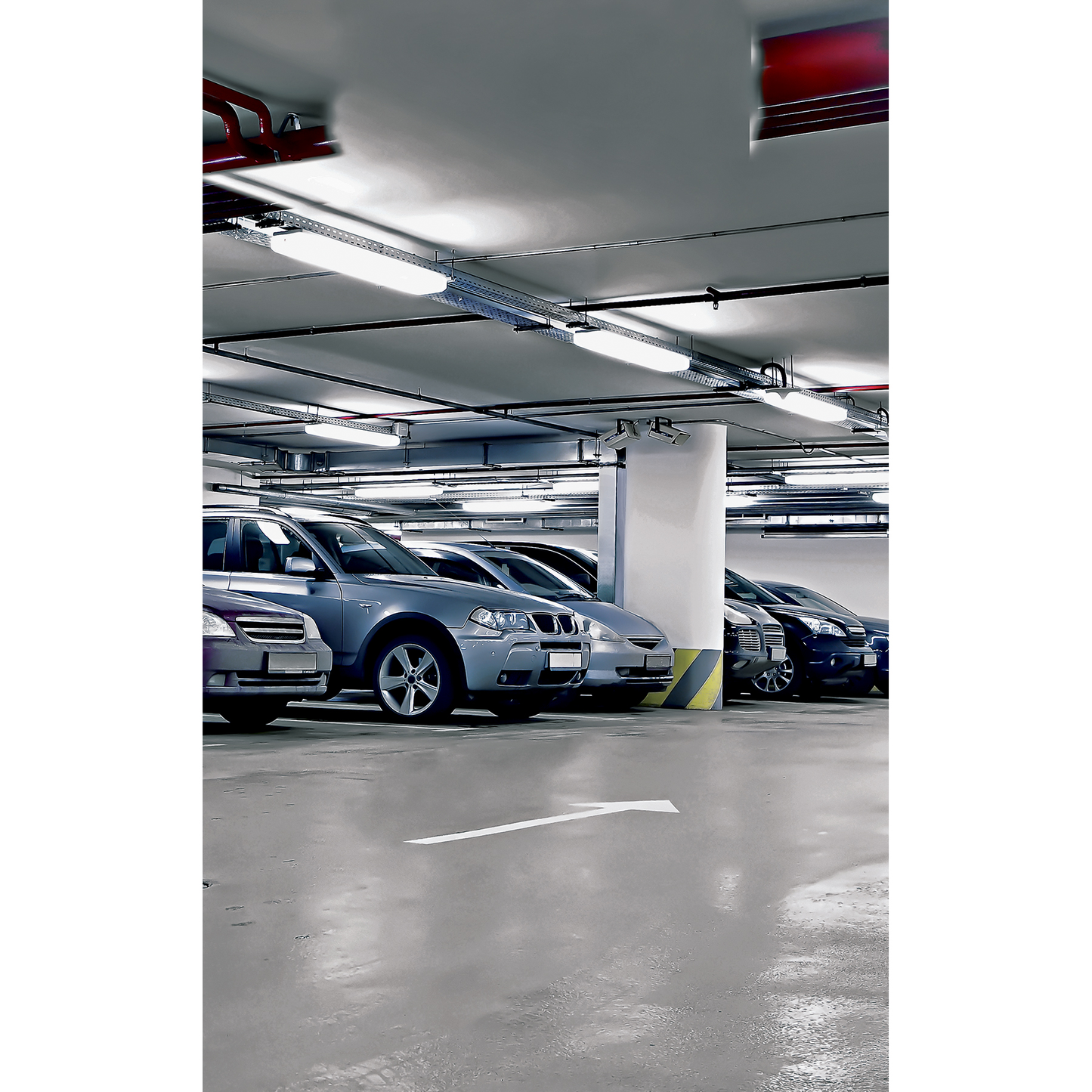 Luminario sobreponer, 2X18W, T8, de LED