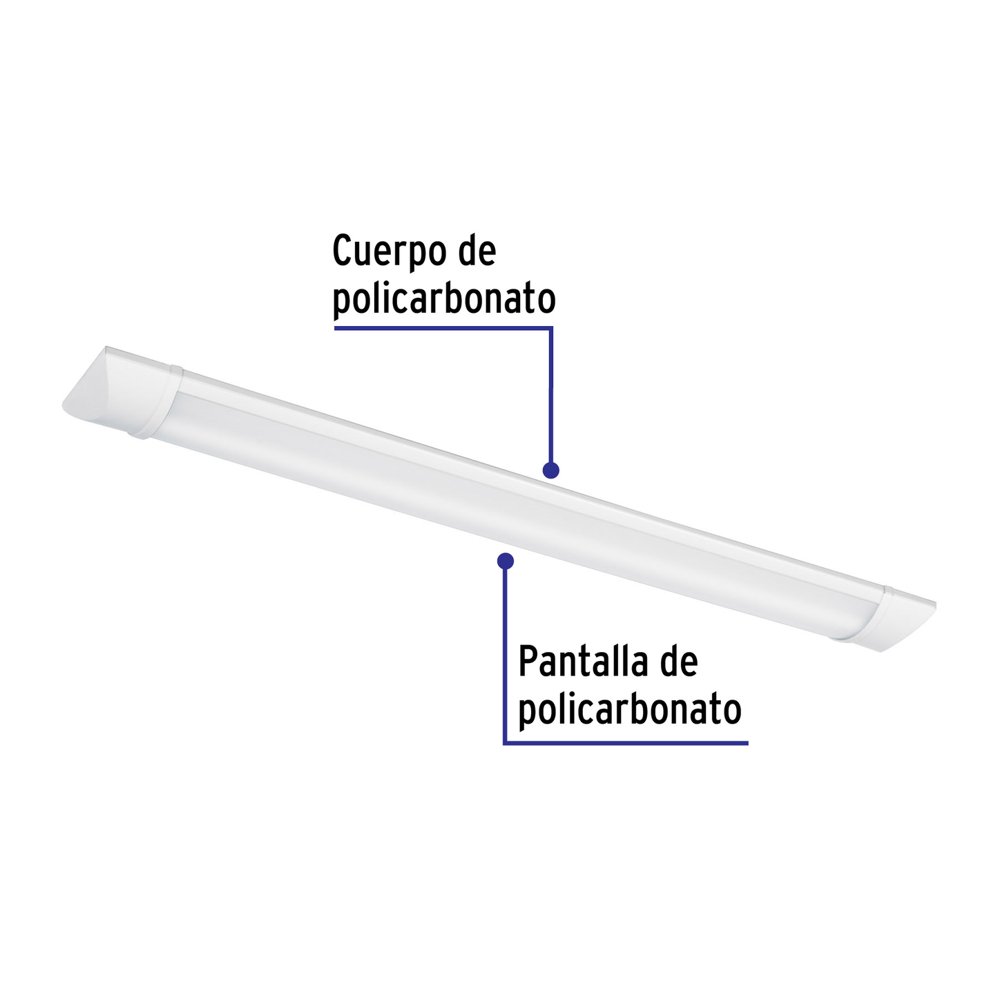 Luminario para gabinete, slim, 18 W, Led