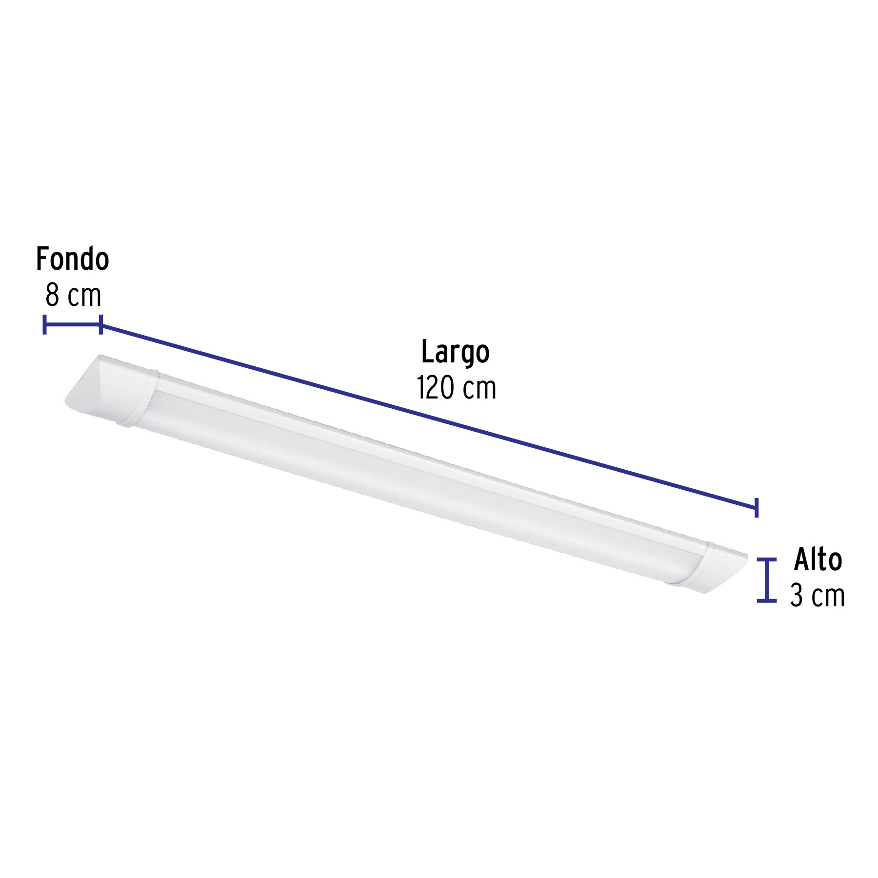 Luminario para gabinete, slim, 18 W, Led