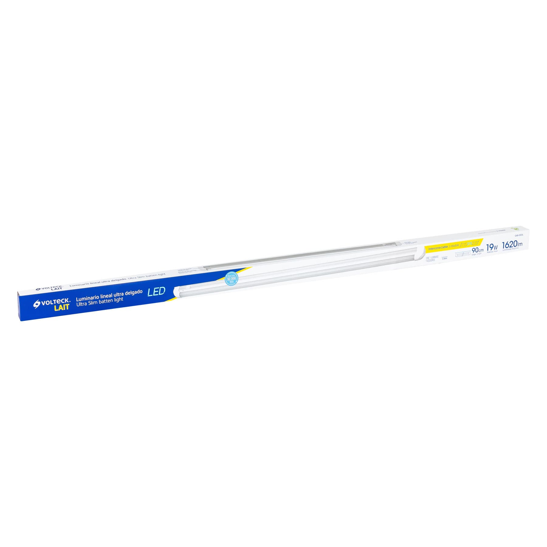 Luminario para gabinete, 19 W, 6500K, Led