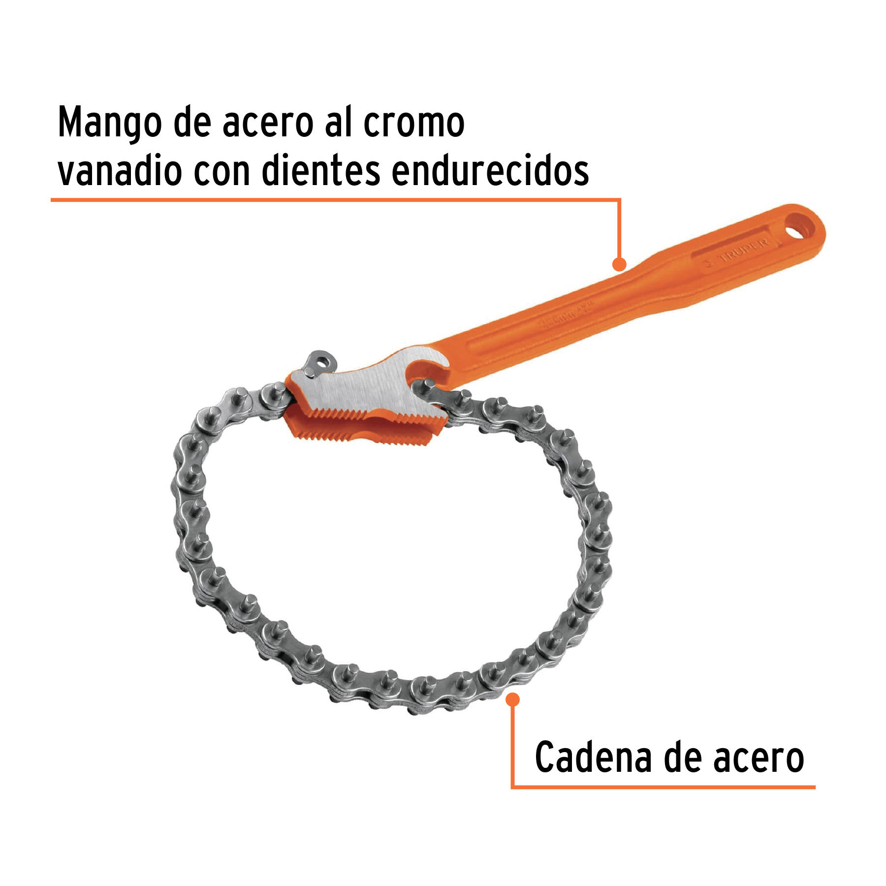 Llave universal con cadena, 280 mm