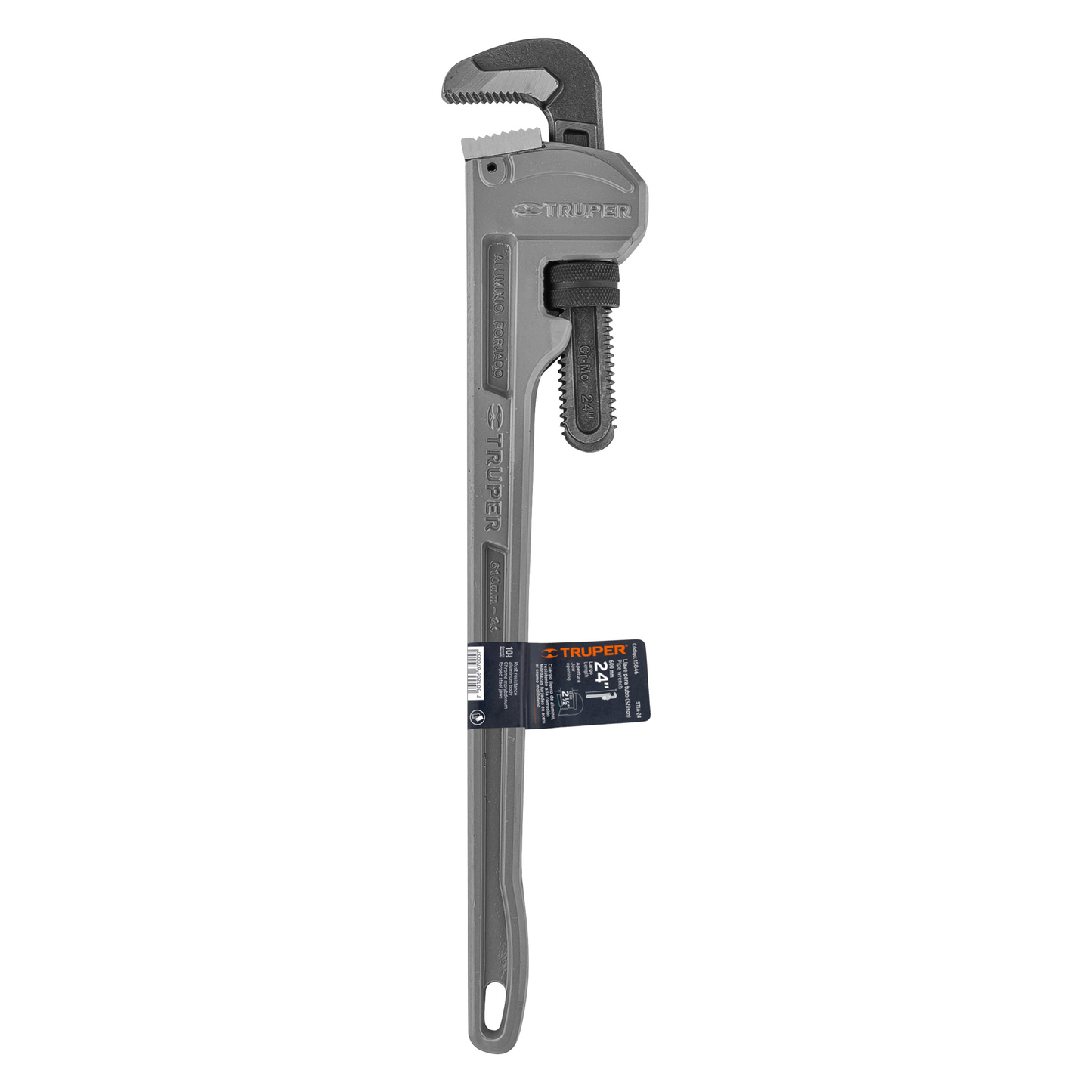 Llave para tubo, stilson, de aluminio, 24"