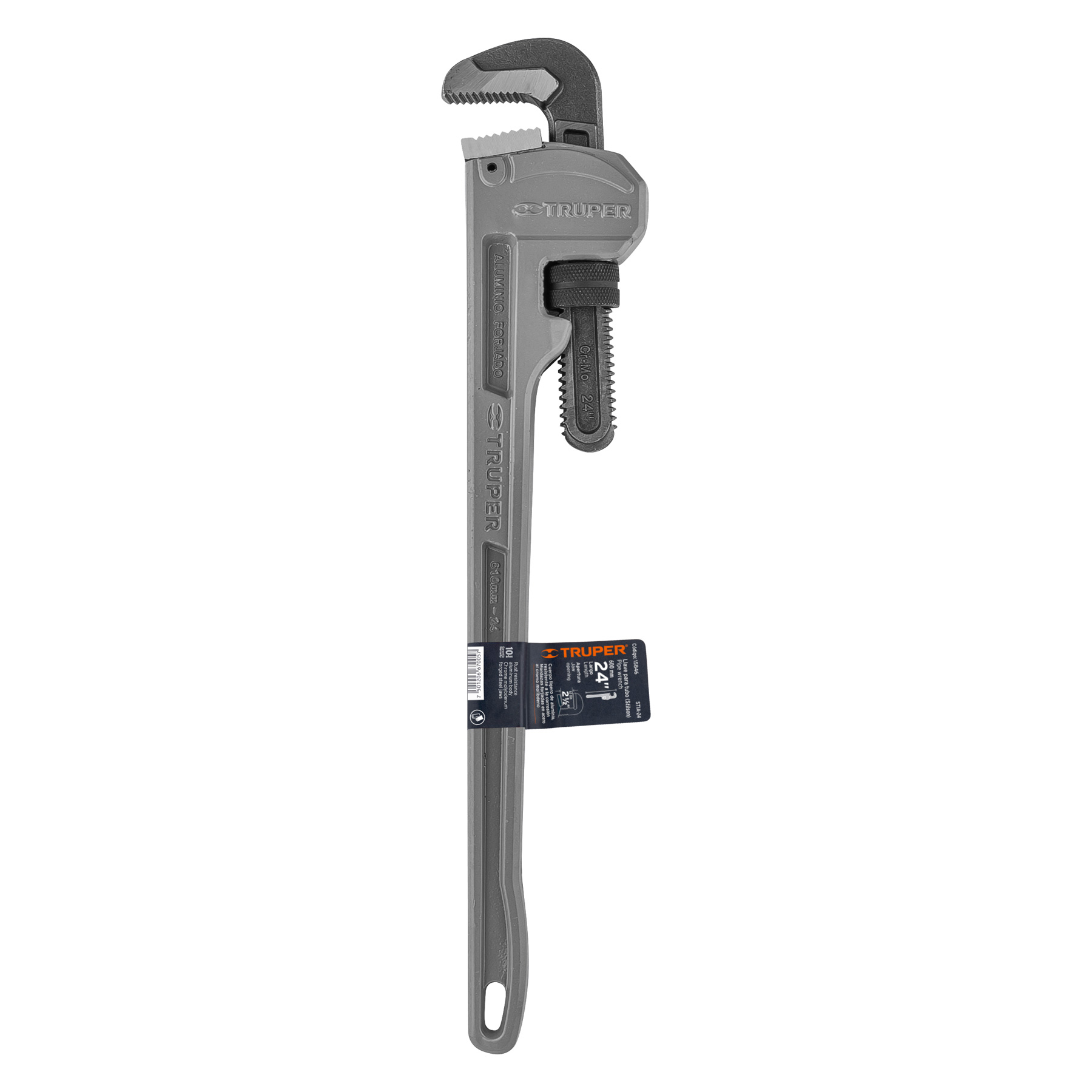 Llave para tubo, stilson, de aluminio, 24"