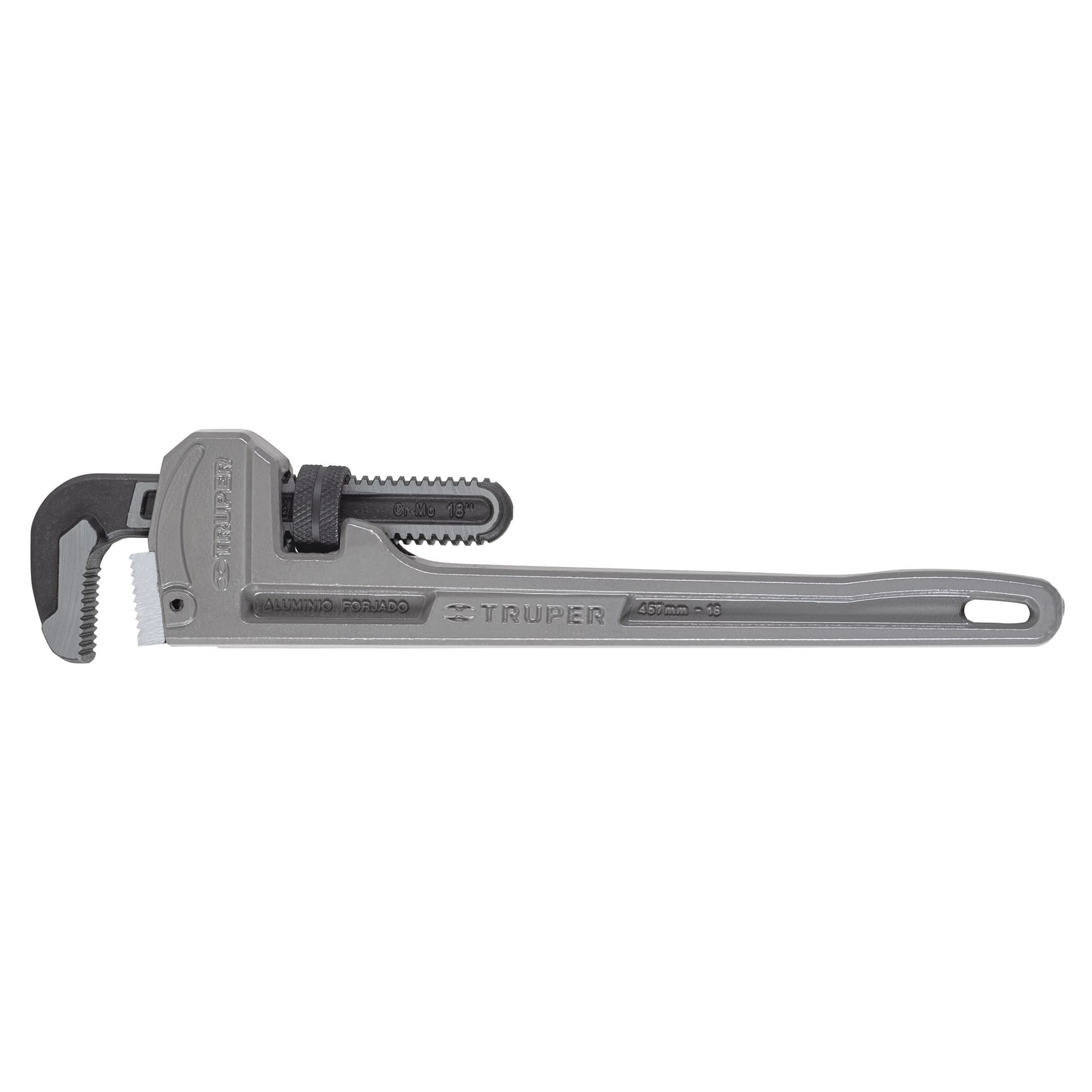 Llave para tubo, stilson, de aluminio, 18"