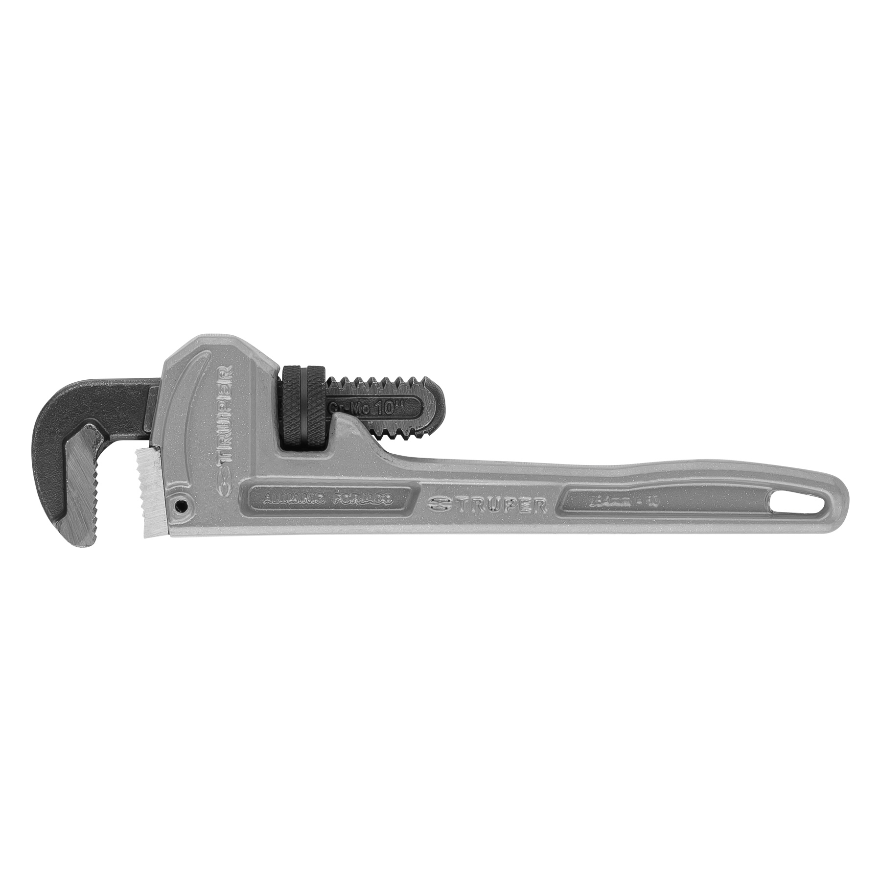 Llave para tubo, stilson, de aluminio, 10"