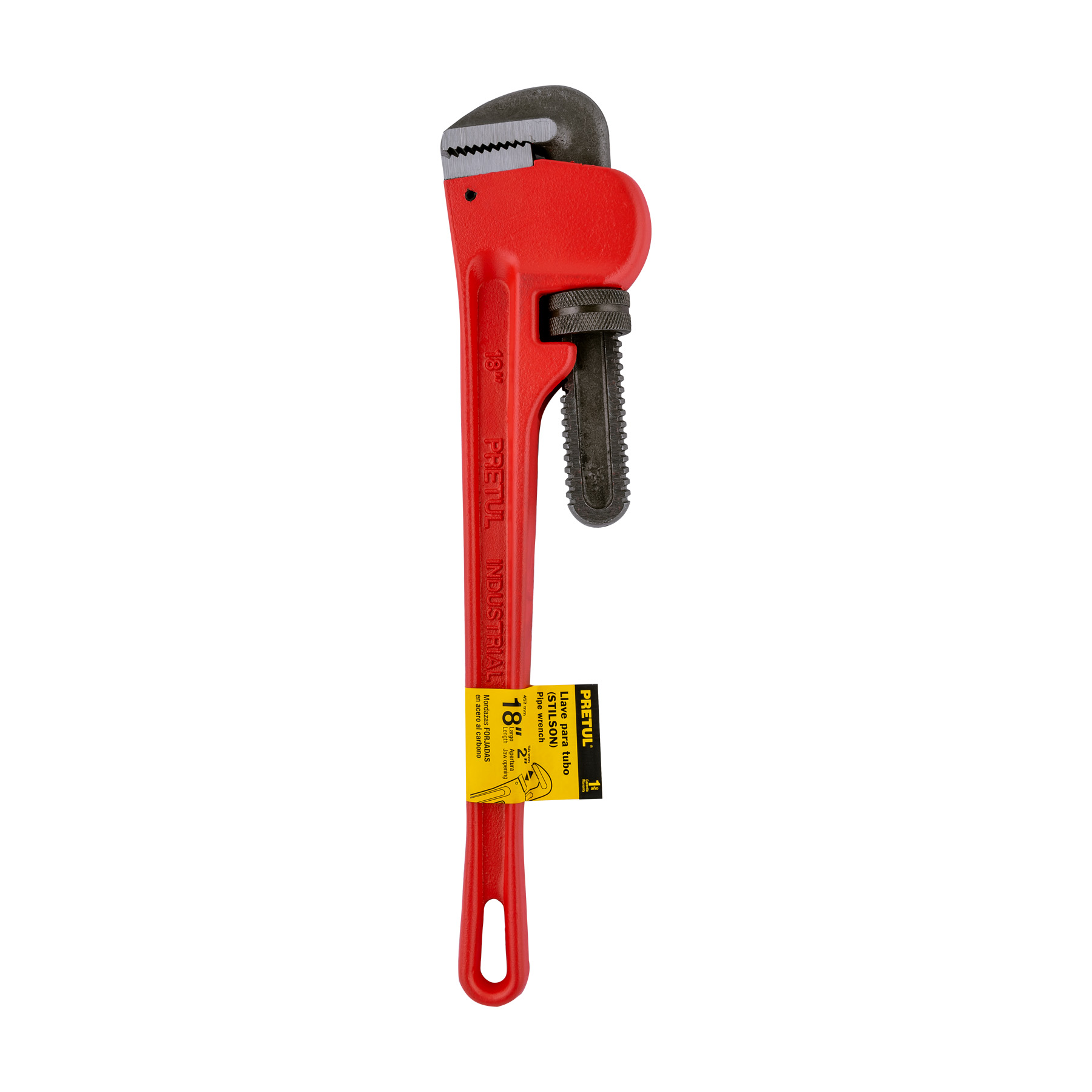 Llave para tubo, stilson, 18", pretul