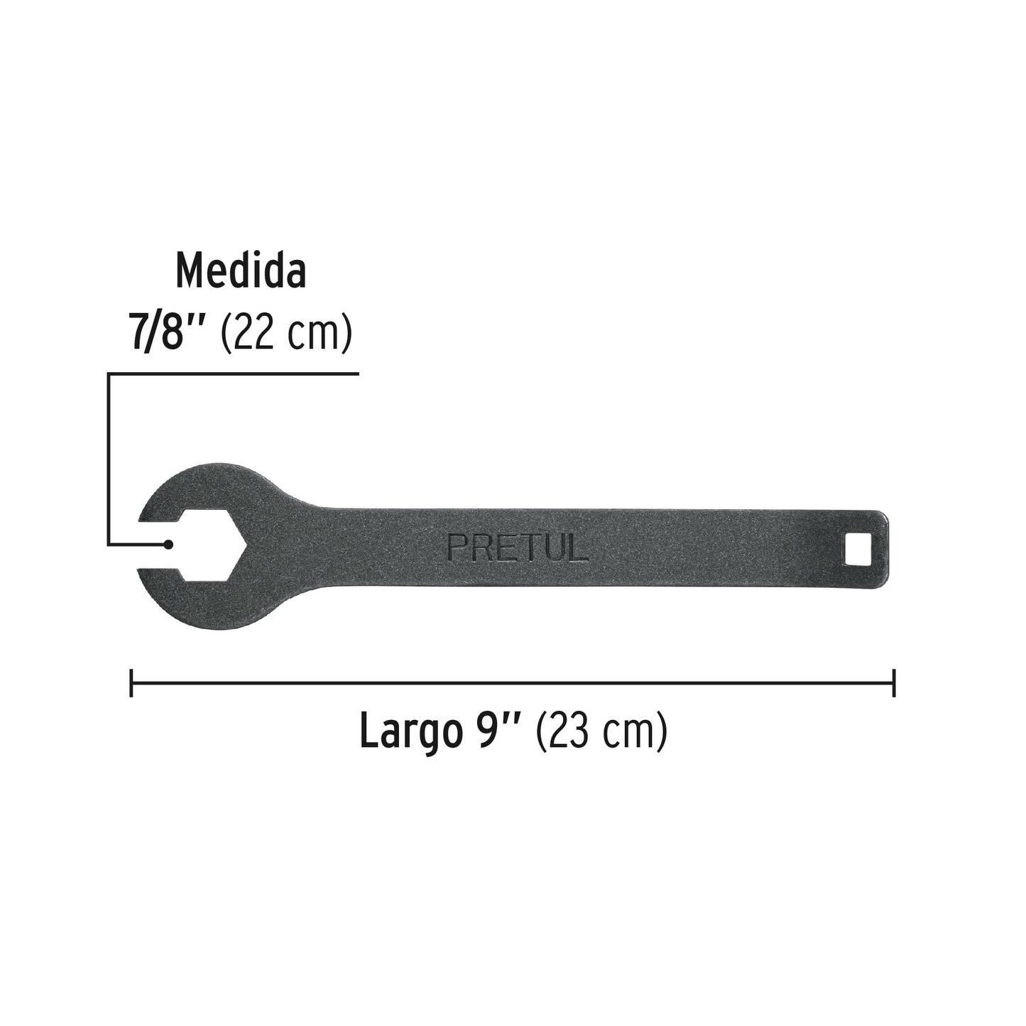 Llave para tanque de gas, pretul