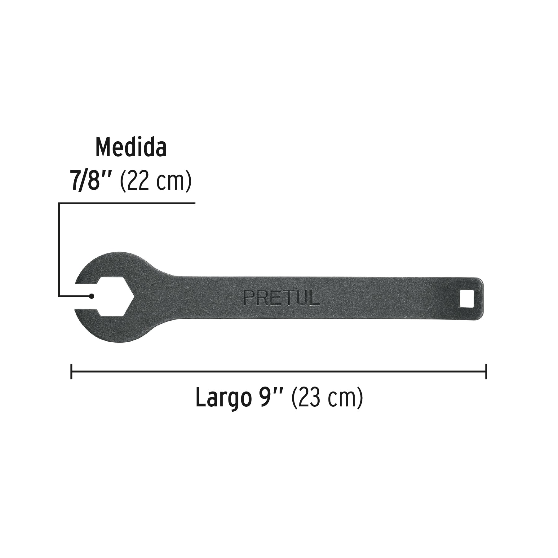 Llave para tanque de gas, pretul