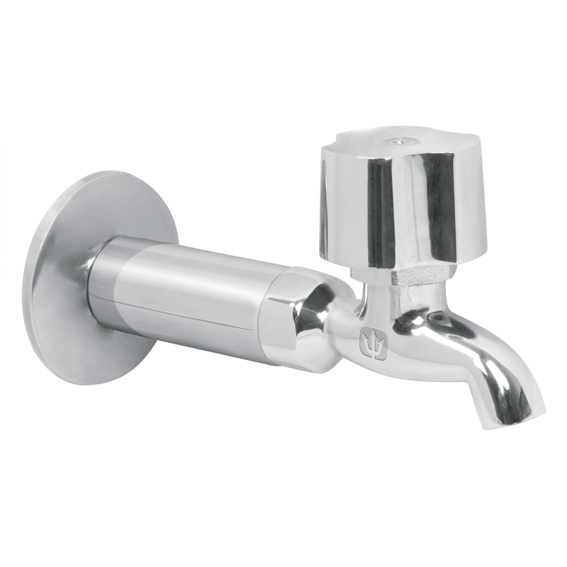 Llave para fregadero con niple y chapetón, Basic