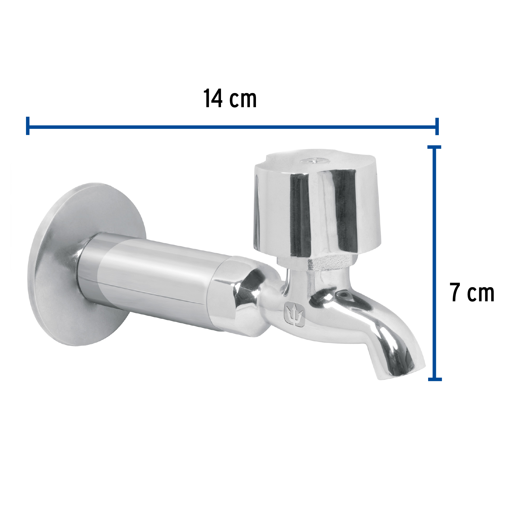 Llave para fregadero con niple y chapetón, Basic