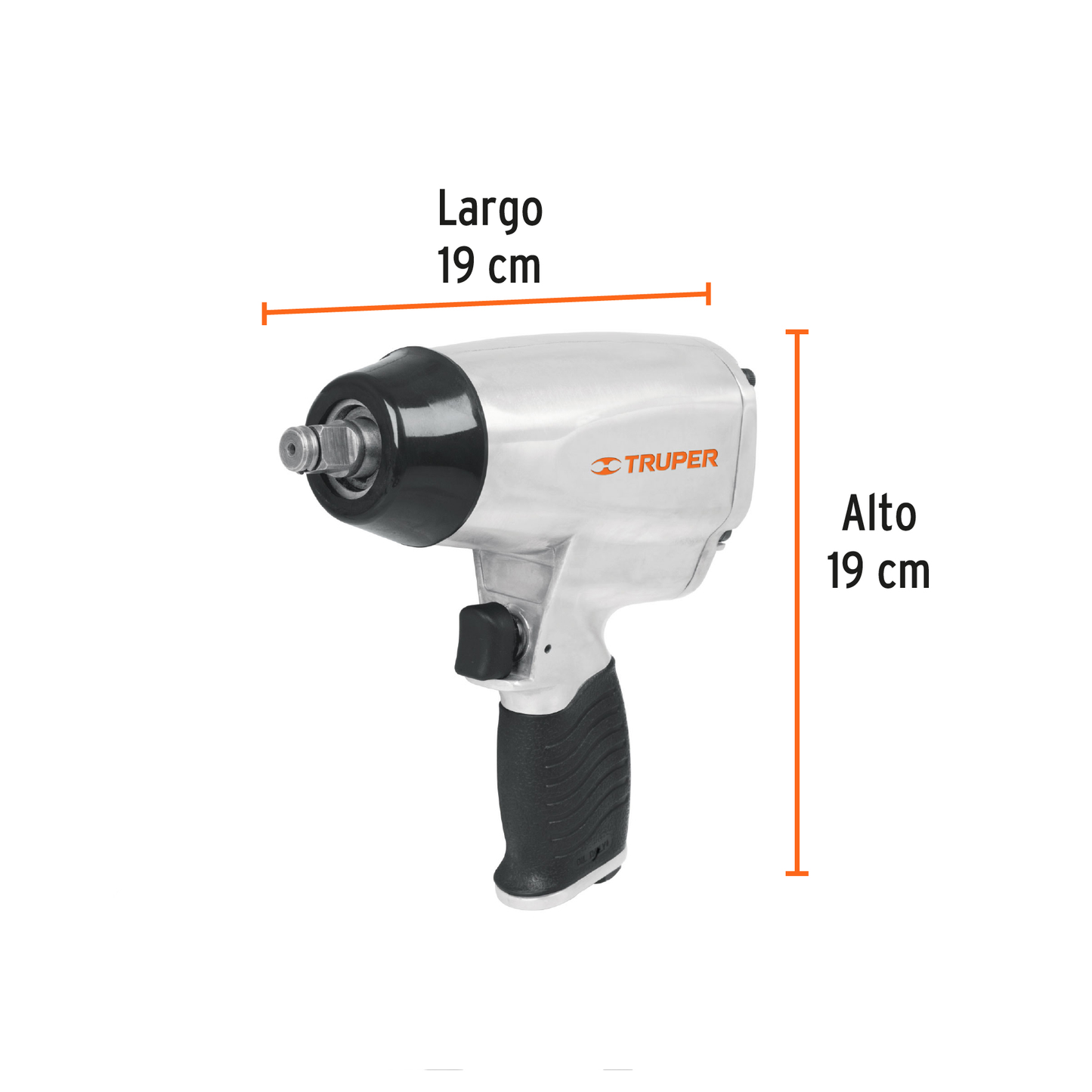 Llave neumática de impacto, 1/2", kit
