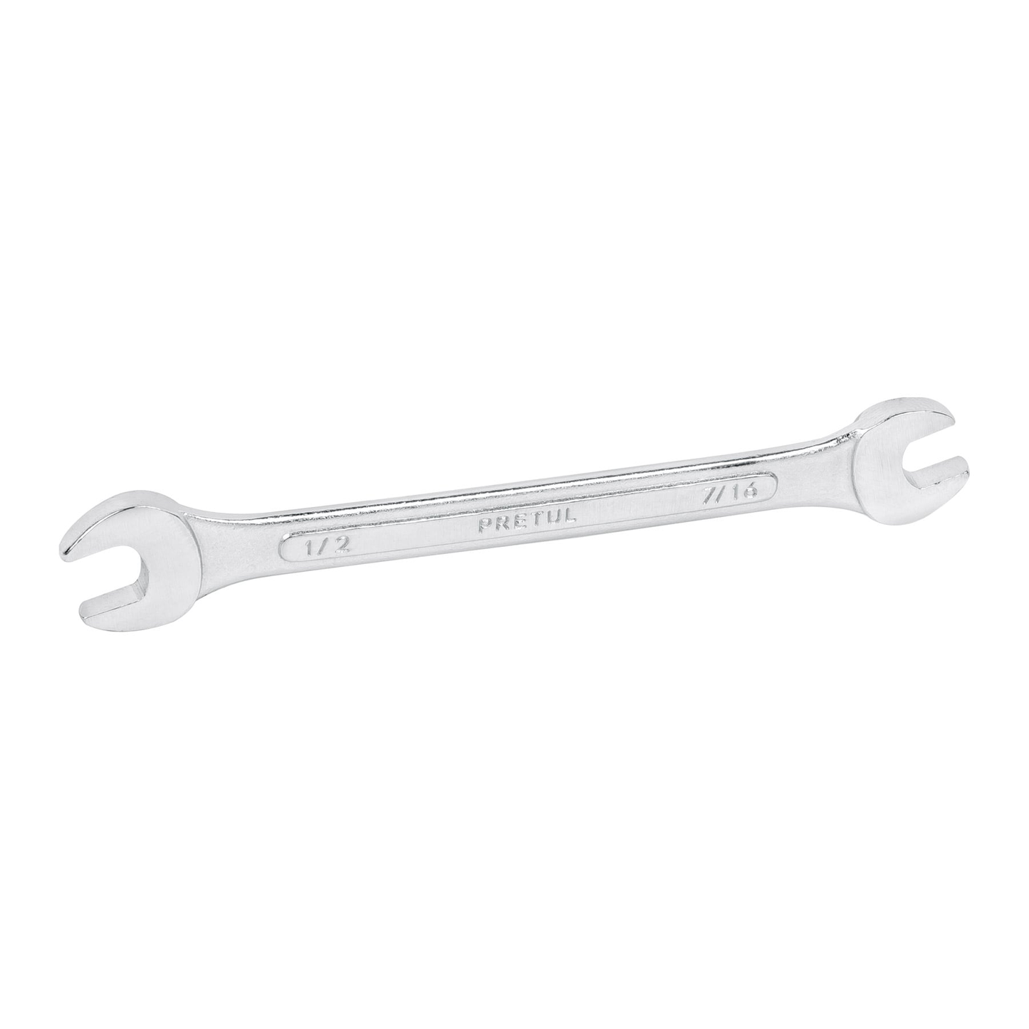 Llave española, 7/16 x 1/2" x 172 mm, pretul