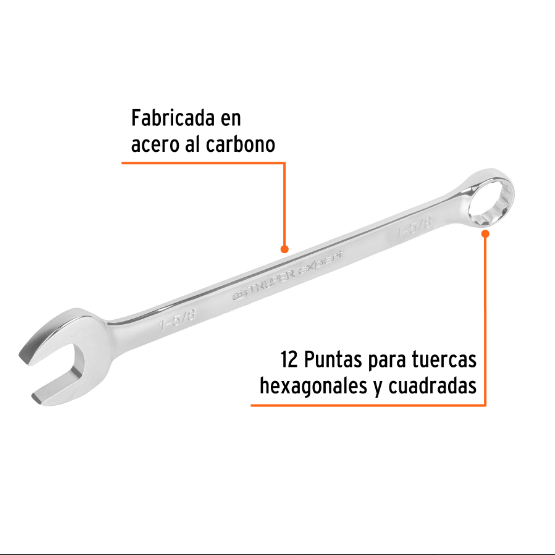 Llave combinada, extralarga, 1-5/8" x 548 mm