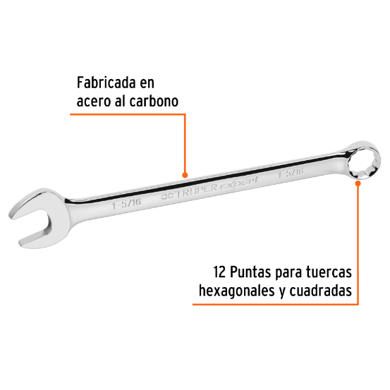 Llave combinada, extralarga, 1-5/16" x 468 mm