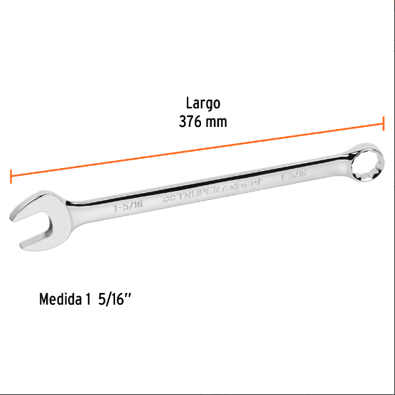 Llave combinada, extralarga, 1-5/16" x 468 mm