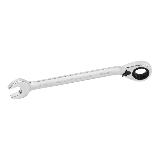 Llave combinada con matraca, reversible, 16mm, Truper Expert