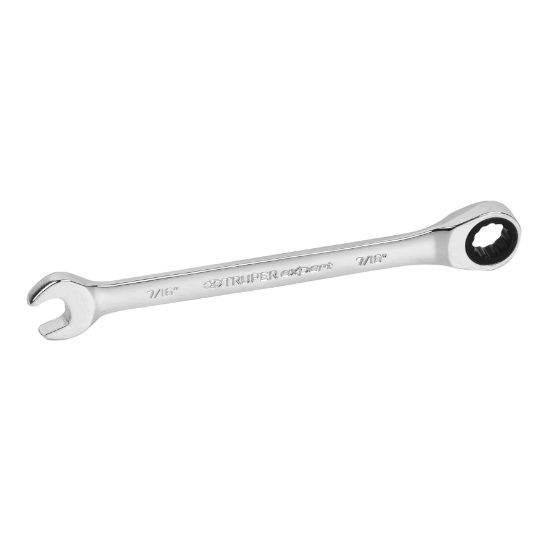 Llave combinada con matraca, 7/16" x 160 mm, Truper Expert