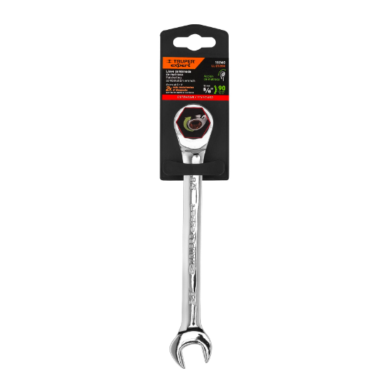 Llave combinada con matraca, 5/8" x 202 mm, Truper Expert