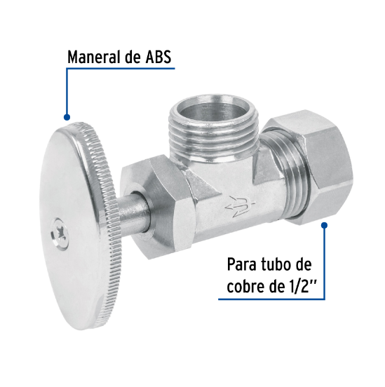 Llave angular, barrilito sin contratuerca